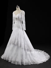 Load image into Gallery viewer, rosemoda-long-sleeve-trumpet-wedding-dress-b.jpg