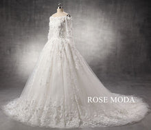 Load image into Gallery viewer, rosemoda-luxury-off-the-shoulder-ball-gown-wedding-dress-b.jpg