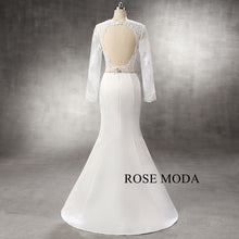 Load image into Gallery viewer, rosemoda-mermaid-wedding-dress-with-detachable-skirt-b.jpg