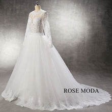 Load image into Gallery viewer, rosemoda-mermaid-wedding-dress-with-detachable-skirt-d.jpg