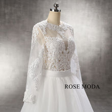 Load image into Gallery viewer, rosemoda-mermaid-wedding-dress-with-detachable-skirt-g.jpg