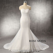 Load image into Gallery viewer, rosemoda-mermaid-wedding-dress-with-removable-lace-bolero-a.jpg