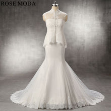 Load image into Gallery viewer, rosemoda-mermaid-wedding-dress-with-removable-lace-bolero-c.jpg