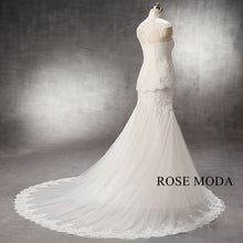 Load image into Gallery viewer, rosemoda-mermaid-wedding-dress-with-removable-lace-bolero-e.jpg