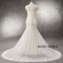 Load image into Gallery viewer, rosemoda-mermaid-wedding-dress-with-removable-lace-bolero-f.jpg
