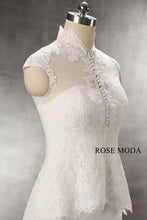 Load image into Gallery viewer, rosemoda-mermaid-wedding-dress-with-removable-lace-bolero-g.jpg