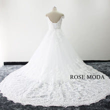 Load image into Gallery viewer, rosemoda-off-shoulder-lace-ball-gown-wedding-dress-d.jpg