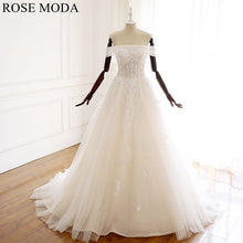 Load image into Gallery viewer, rosemoda-off-the-shoulder-illusion-a-line-wedding-dress-a.jpg
