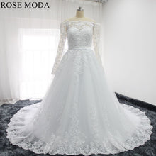 Load image into Gallery viewer, rosemoda-off-the-shoulder-lace-a-line-wedding-dress-a.jpg