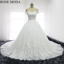Load image into Gallery viewer, rosemoda-off-the-shoulder-lace-ball-gown-wedding-dress-a.jpg