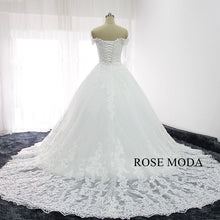 Load image into Gallery viewer, rosemoda-off-the-shoulder-lace-ball-gown-wedding-dress-c.jpg