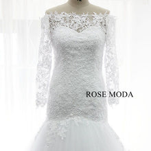 Load image into Gallery viewer, rosemoda-off-the-shoulder-long-sleeve-trumpet-wedding-dress-c.jpg