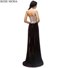 Load image into Gallery viewer, rosemoda-one-shoulder-beaded-velvet-prom-dress-d.jpg