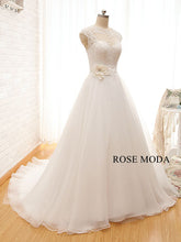Load image into Gallery viewer, rosemoda-organza-a-line-wedding-dress-b.jpg