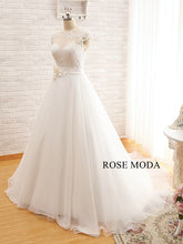 Load image into Gallery viewer, rosemoda-organza-a-line-wedding-dress-c.jpg