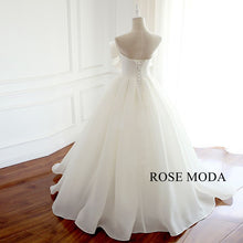 Load image into Gallery viewer, rosemoda-organza-a-line-wedding-dress-f_22989dfb-afef-42d1-bb61-e7fdf3a499b7.jpg