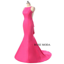 Load image into Gallery viewer, rosemoda-peach-long-women-formal-dress-b.jpg