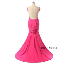 Load image into Gallery viewer, rosemoda-peach-long-women-formal-dress-c.jpg