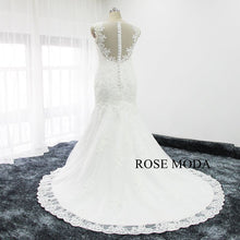 Load image into Gallery viewer, rosemoda-pearl-lace-mermaid-wedding-dress-d_409e73cb-ffec-4655-bc8a-515c074d7cba.jpg