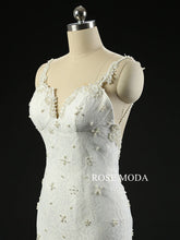 Load image into Gallery viewer, rosemoda-pearl-lace-mermaid-wedding-dress-f.jpg
