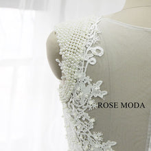 Load image into Gallery viewer, rosemoda-pearl-lace-mermaid-wedding-dress-g_ff68558f-f936-4c87-a1c7-cdd71002c82b.jpg