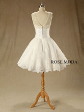 Load image into Gallery viewer, rosemoda-pearl-lace-short-wedding-dress-c.jpg