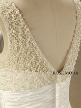 Load image into Gallery viewer, rosemoda-pearl-lace-short-wedding-dress-j.jpg