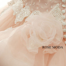 Load image into Gallery viewer, rosemoda-pink-ball-gown-wedding-dress-f.jpg
