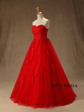 Load image into Gallery viewer, rosemoda-red-lace-ball-gown-wedding-dress-b.jpg