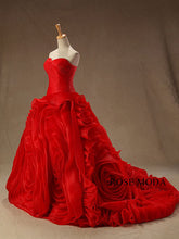Load image into Gallery viewer, rosemoda-red-ruffled-organza-ball-gown-wedding-dress-b.jpg