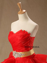 Load image into Gallery viewer, rosemoda-red-ruffled-organza-ball-gown-wedding-dress-e_166af5fc-be1b-4c02-93b8-fccf729c893b.jpg