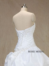 Load image into Gallery viewer, rosemoda-ruched-taffeta-ball-gown-wedding-dress-f.jpg