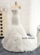 Load image into Gallery viewer, rosemoda-ruffled-organza-mermaid-wedding-dress-b.jpg