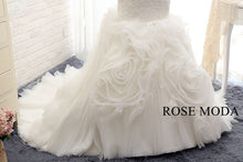 Load image into Gallery viewer, rosemoda-ruffled-organza-mermaid-wedding-dress-f.jpg