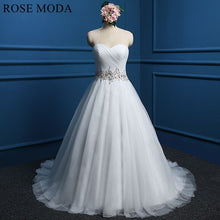 Load image into Gallery viewer, rosemoda-rushed-a-line-wedding-dress-a.jpg