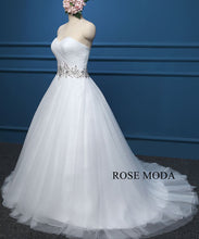 Load image into Gallery viewer, rosemoda-rushed-a-line-wedding-dress-b.jpg
