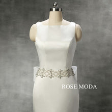 Load image into Gallery viewer, rosemoda-satin-crystal-mermaid-wedding-dress-e.jpg