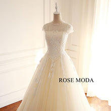 Load image into Gallery viewer, rosemoda-sequin-lace-a-line-wedding-dress-c.jpg