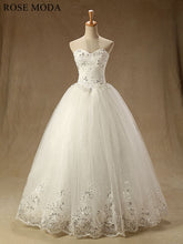Load image into Gallery viewer, rosemoda-sequin-lace-ball-gown-wedding-dress-a.jpg