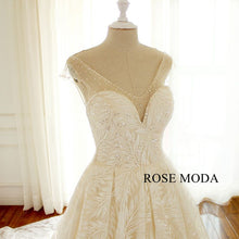 Load image into Gallery viewer, rosemoda-sequin-lace-ball-gown-wedding-dress-c_96b53c52-1813-470c-b4b1-5a7d7e21f64d.jpg