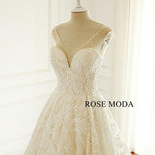 Load image into Gallery viewer, rosemoda-sequin-lace-ball-gown-wedding-dress-d_f9465b8a-ea0d-4159-829c-6efd6152c8e6.jpg