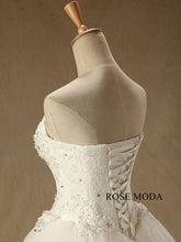 Load image into Gallery viewer, rosemoda-sequin-lace-ball-gown-wedding-dress-f.jpg