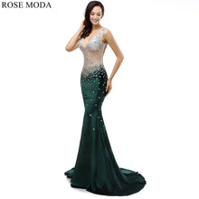 Load image into Gallery viewer, rosemoda-sheath-crystal-velvet-prom-dress-b.jpg