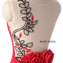 Load image into Gallery viewer, rosemoda-sheath-red-chiffon-long-women-prom-dress-f.jpg