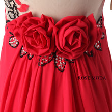 Load image into Gallery viewer, rosemoda-sheath-red-chiffon-long-women-prom-dress-g.jpg