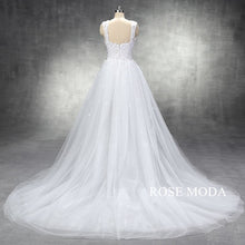 Load image into Gallery viewer, rosemoda-sheath-wedding-dress-with-removable-train-d.jpg
