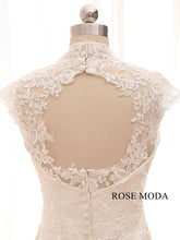 Load image into Gallery viewer, Rosemoda Sheath Wedding Dress with Key Hole Cut Out Back