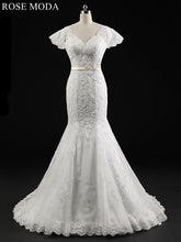 Load image into Gallery viewer, rosemoda-sheer-sleeve-lace-mermaid-wedding-dress-a.jpg