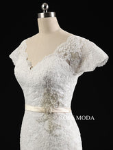 Load image into Gallery viewer, rosemoda-sheer-sleeve-lace-mermaid-wedding-dress-f.jpg