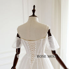 Load image into Gallery viewer, rosemoda-short-sleeve-elegant-a-line-wedding-dress-e.jpg